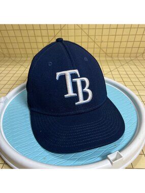Tampa Bay Rays Youth Adjustable MLB Hat Navy Blue Embroidered TB Logo By OC Spor